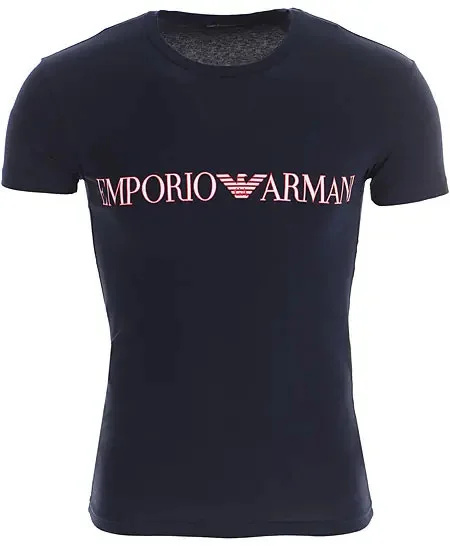 Pánské tričko 111035 1P516 00135 námořnická modrá - Emporio Armani černá XL
