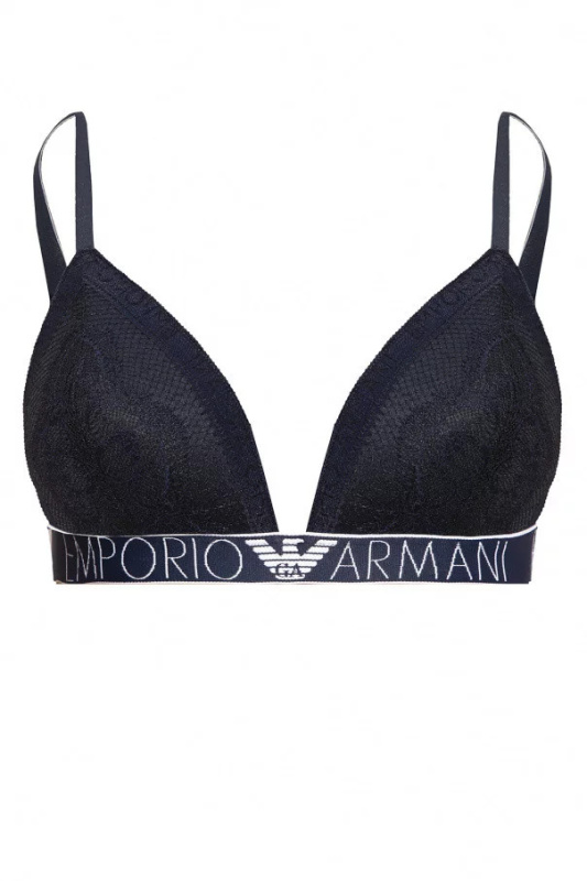 Krajková vyztužená podprsenka 164298 1P216 00135 námořnická modrá - Emporio Armani navy blue M