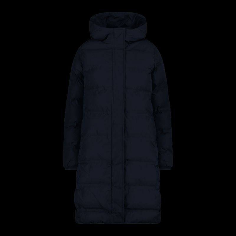 Dámský zimní kabát s kapucí CMP zateplená nepromokavá bunda černá (34K0096/N950) 48