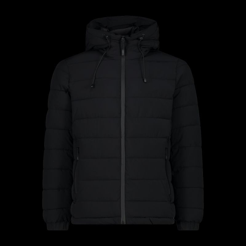 Pánská sportovní zateplená zimní bunda CMP s kapucí černá (34K0167/U901) 58