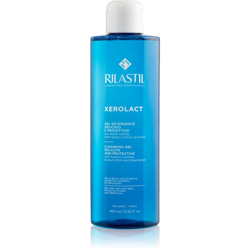 Rilastil Xerolact Cleansing Gel jemný čisticí gel pro suchou až velmi suchou pokožku 400 ml