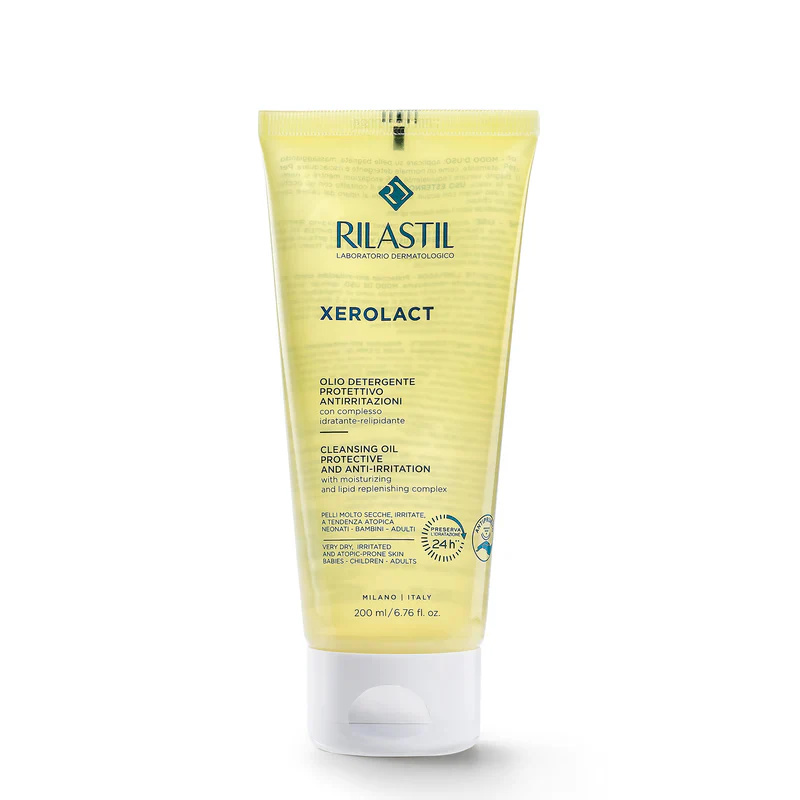 RILASTIL Xerolact Čisticí gel na obličej a tělo 200 ml