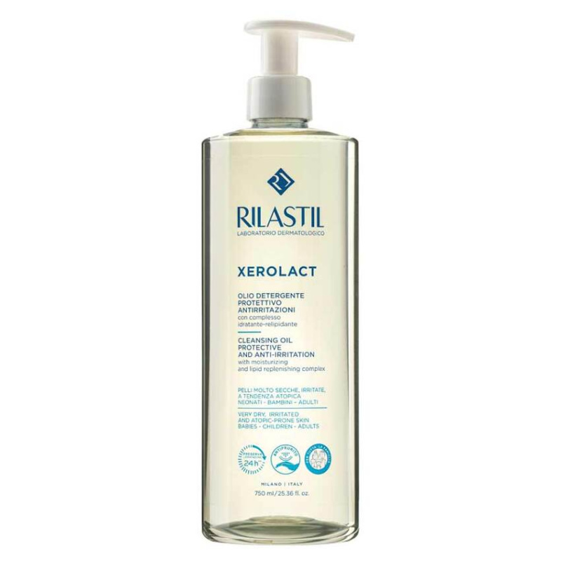 RILASTIL Xerolact Čisticí olej na obličej a tělo 750 ml