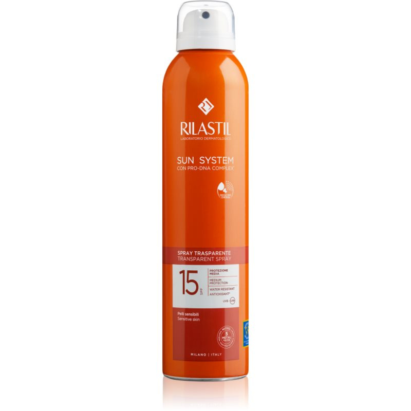 Rilastil Sun System transparentní sprej na opalování SPF 15 200 ml