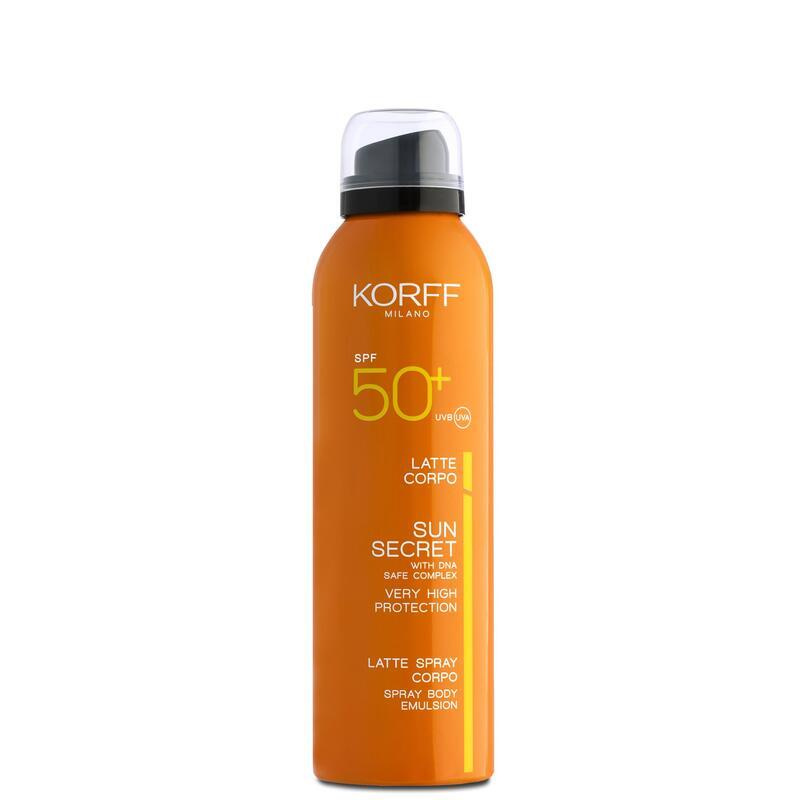 KORFF Sun Secret Tělové mléko ve spreji SPF50+ 200 ml