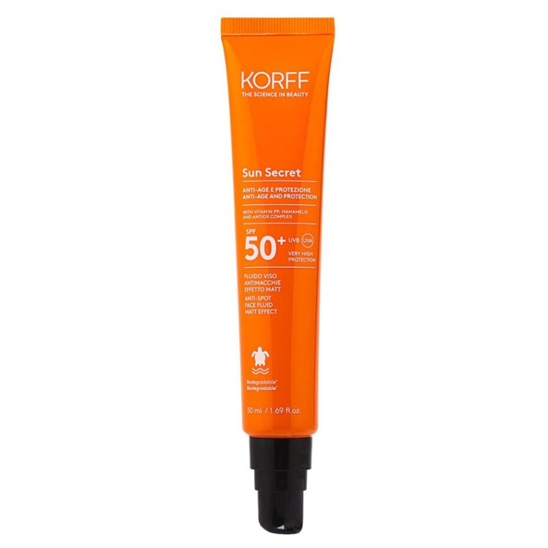 KORFF Sun Secret Fluid na problematickou pleť s matujícím efektem SPF 50+ 50 ml