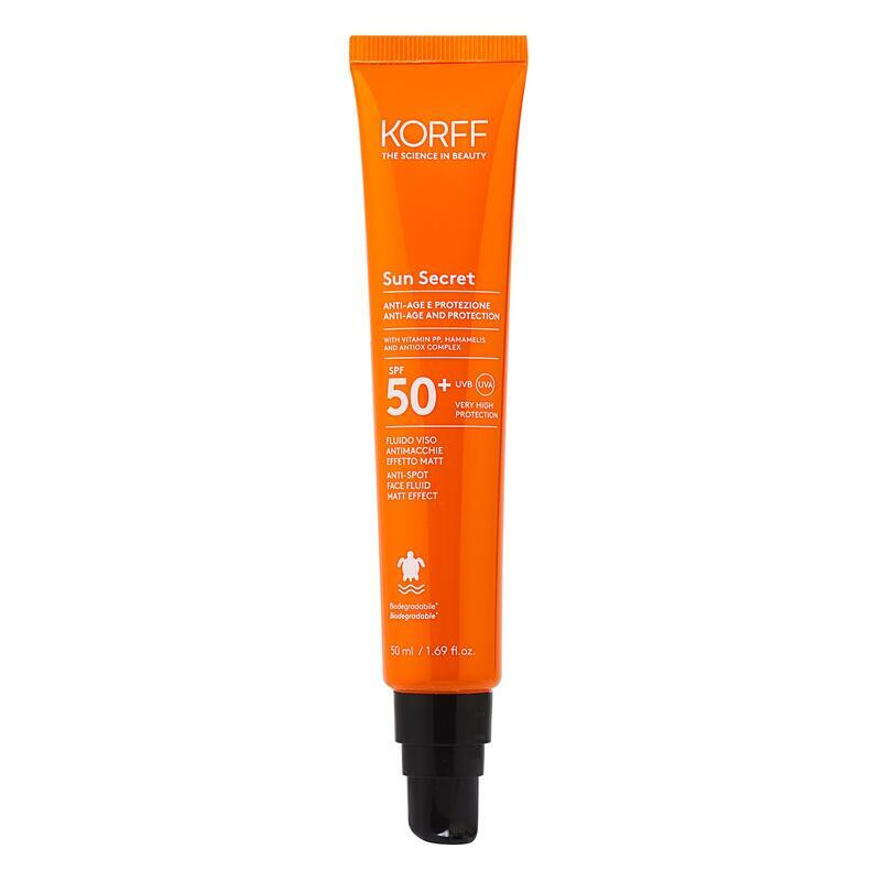 KORFF Sun Secret Fluid na problematickou pleť s matujícím efektem SPF 50+ 50 ml