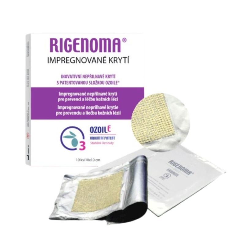 RIGENOMA Impregnované nepřilnavé krytí 10 kusů