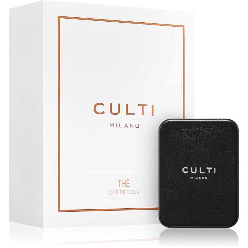 Culti Car Diffuser Black Thé vůně do auta + náhradní náplň 73x53 cm