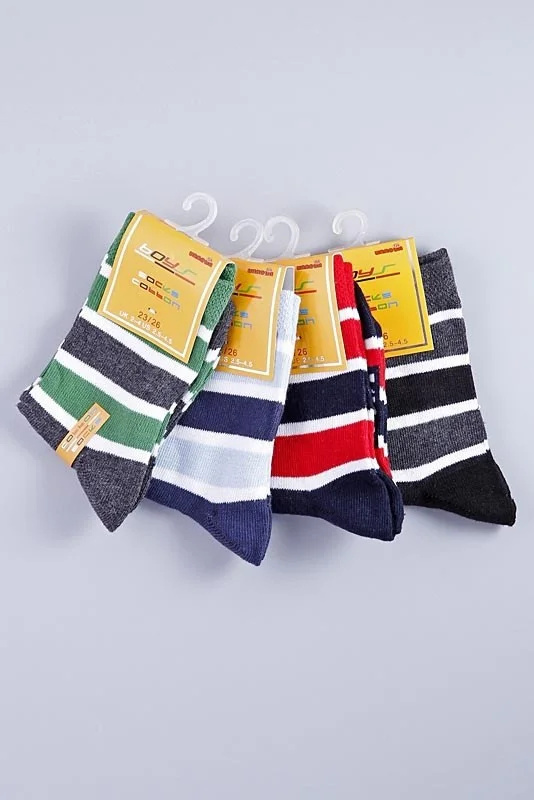 Chlapecké ponožky 4 pcs B50821D vícebarevná - Gemini vícebarevná 19-22