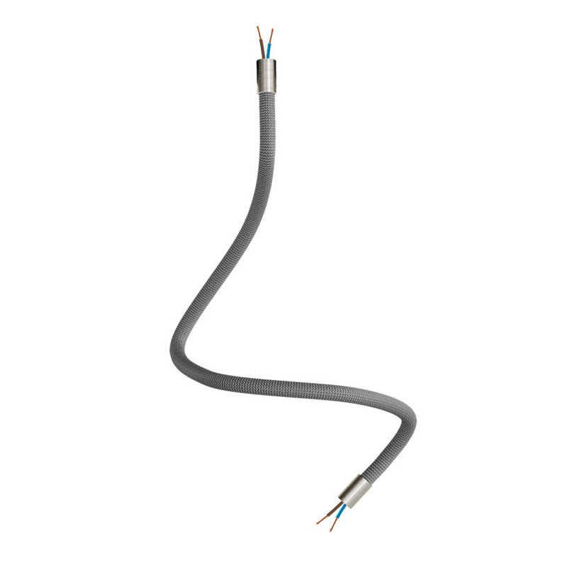 creative cables Creative flex - ohebná trubice potažena titanovou textilií RM75 Délka: 60 cm, Barva komponentu: Matný chrom