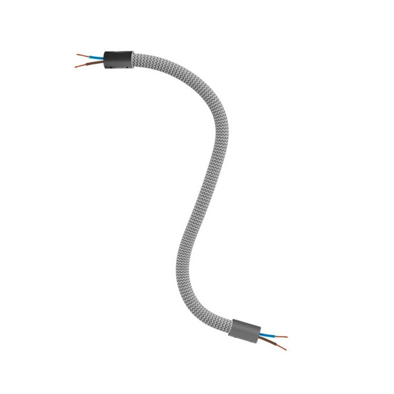creative cables Creative flex - ohebná trubice potažena titanovou textilií RM75 Délka: 30 cm, Barva komponentu: Černá