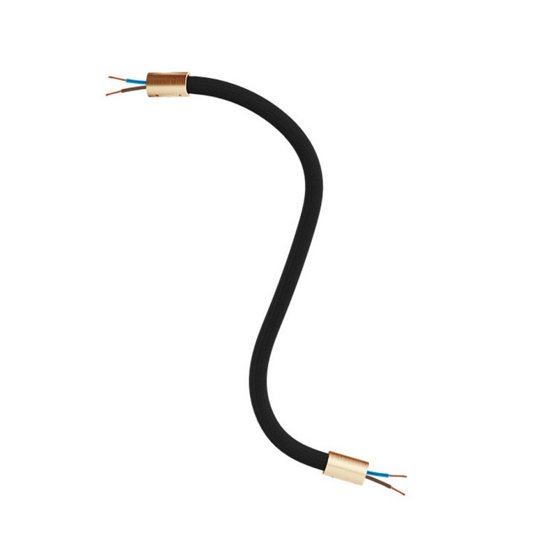 creative cables Creative flex - ohebná trubice potažena černou textilií RM04 Délka: 30 cm, Barva komponentu: Matná bronz