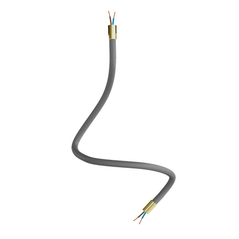 creative cables Creative flex - ohebná trubice potažena titanovou textilií RM75 Délka: 60 cm, Barva komponentu: Matná bronz