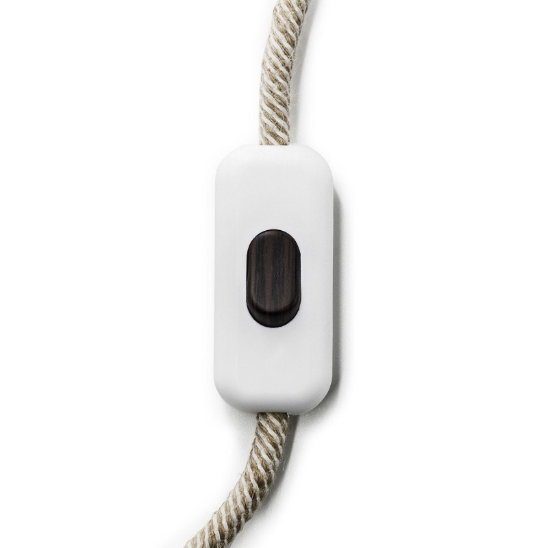 creative cables Přímý jednopólový vypínač creative switch bílý Barva komponentu: Efekt Wenge