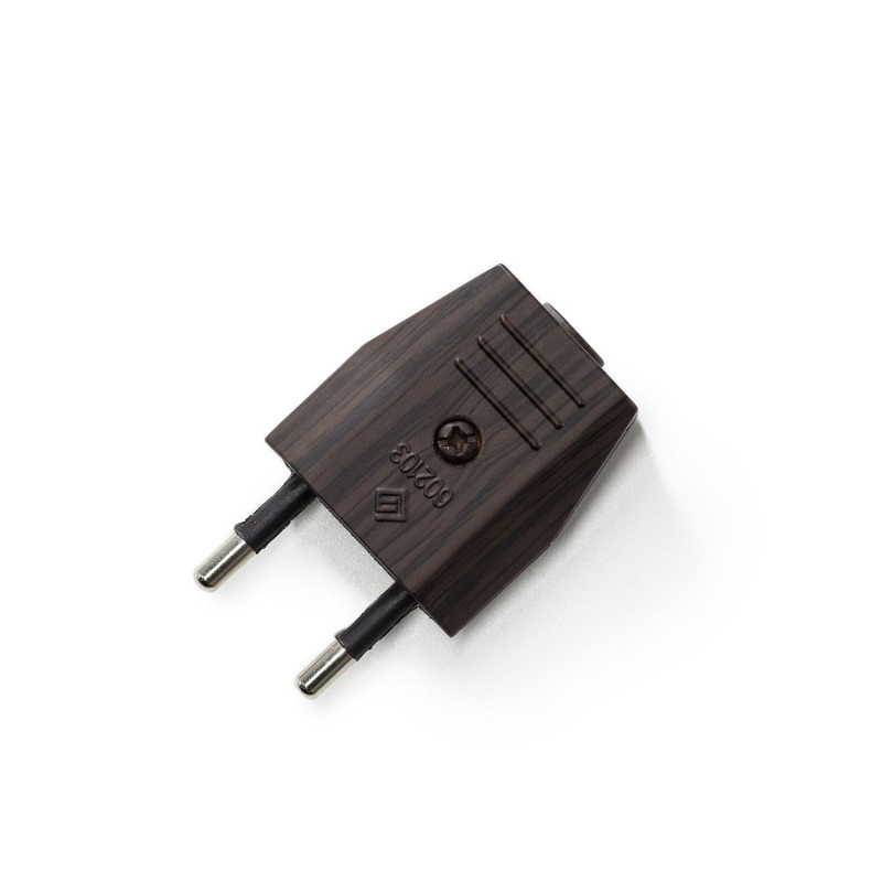 creative cables Dvoupólová 10A zástrčka EU Barva komponentu: Efekt Wenge