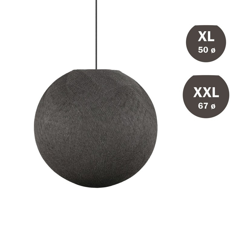 creative cables Stínidlo koule Sphere Light, ručně tkané Barva komponentu: Antracit, Velikost ⌀: XL - 50cm
