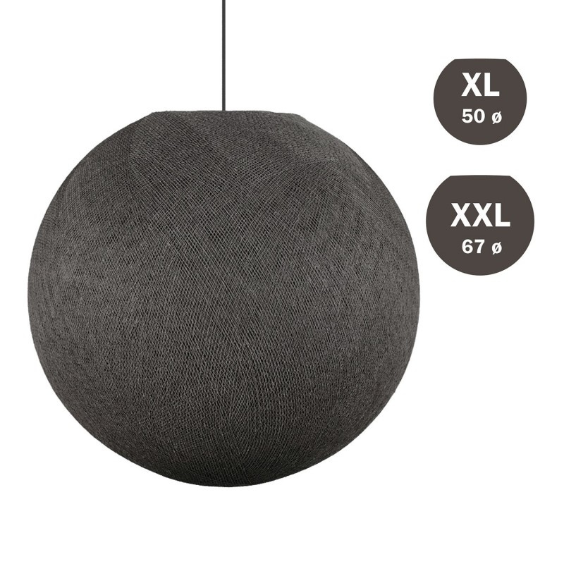 creative cables Stínidlo koule Sphere Light, ručně tkané Barva komponentu: Antracit, Velikost ⌀: XXL - 67cm