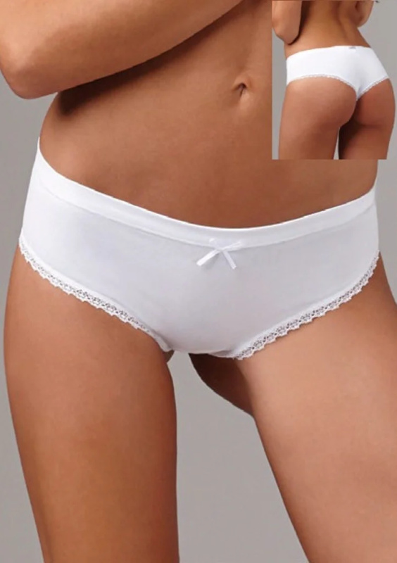 Bavlněné kalhotky Lovelygirl 6651 Barva: Bílá, Velikost: XL