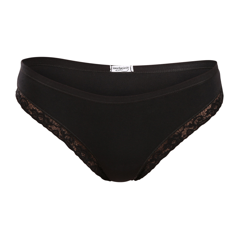 Dámská tanga Lovelygirl černá (3884-black) S