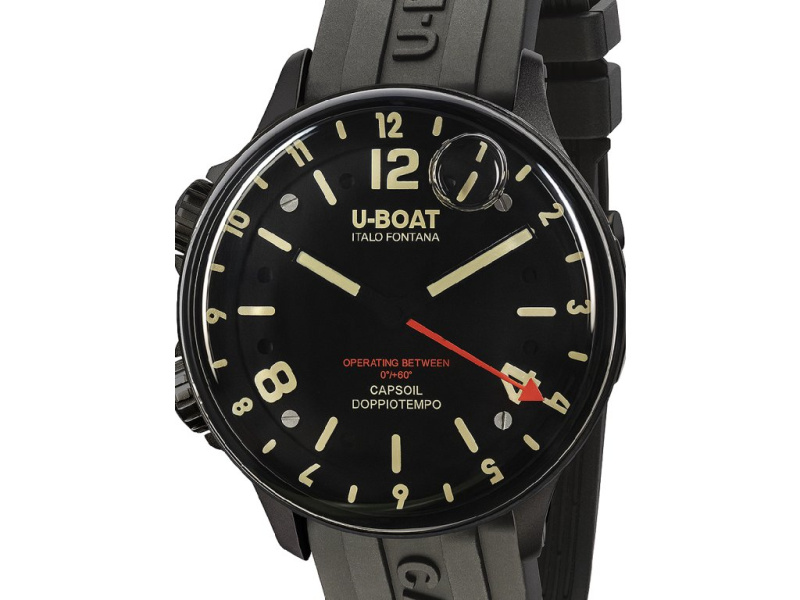 U-Boat 8770/A Capsoil Qs. Doppotempo DLC GMT 45mm 8770