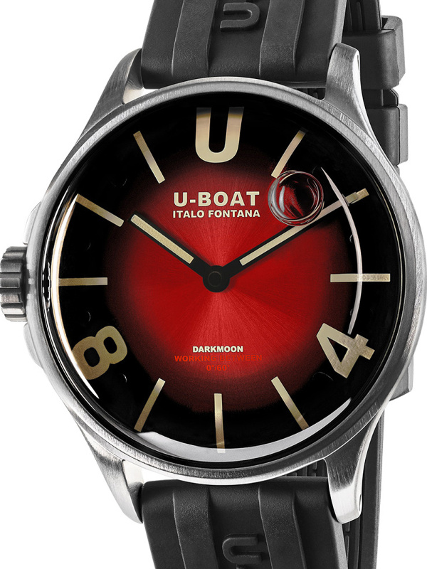 U-Boat 9500 Darkmoon 40mm Red SS Soleil