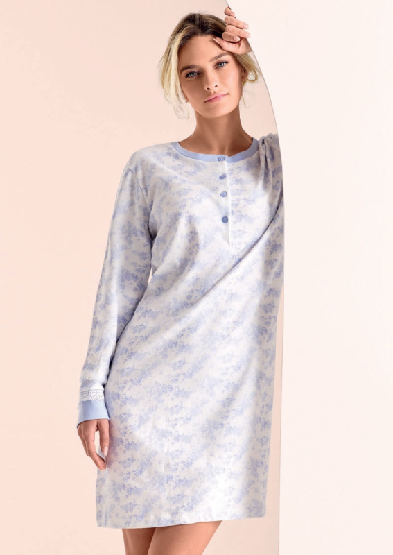 Dámská noční košile Infiore 632895 4xl Sv. modrá