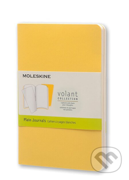 Moleskine - Volant - dva žlté zápisníky (malé, mäkká väzba, čisté (sada 2 ks zápisníkov))