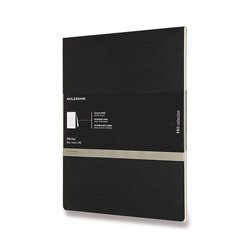 Moleskine Professional - poznámkový blok - letter, linkovaný, černý