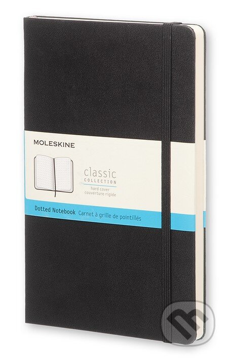 Zápisník Moleskine - tvrdé desky, L, tečkovaný černý