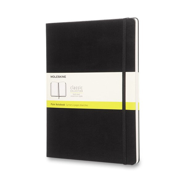 Moleskine zápisník tvrdý, čistý - černý XL