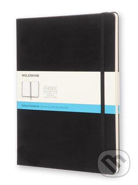 Moleskine zápisník tvrdý, tečkovaný - černý XL
