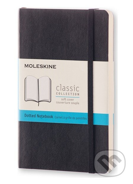 Zápisník Moleskine - měkké desky, S, tečkovaný černý