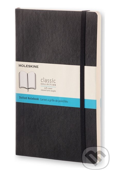 Zápisník Moleskine - tvrdé desky, L, tečkovaný černý