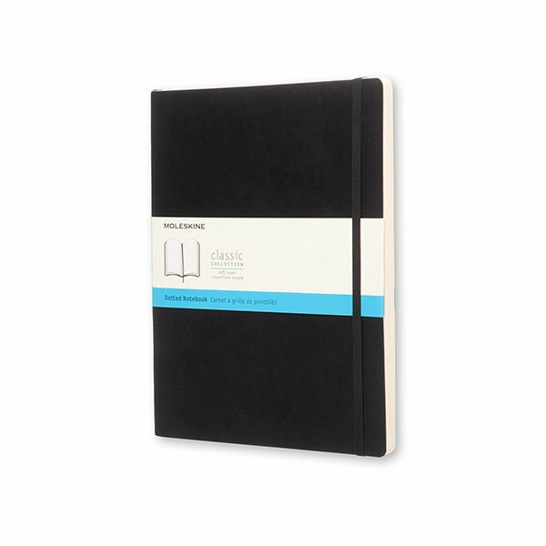 Zápisník Moleskine - měkké desky, XL, tečkovaný černý