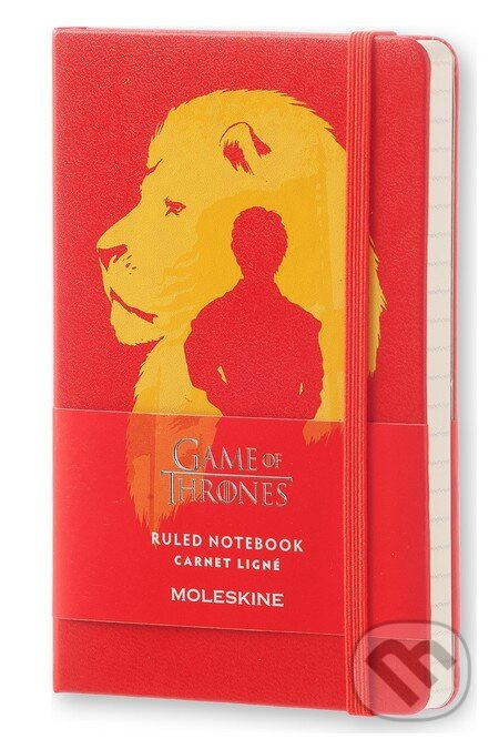Moleskine - Hra o tróny červený zápisník (limitovaná edícia, malý, linajkovaný)