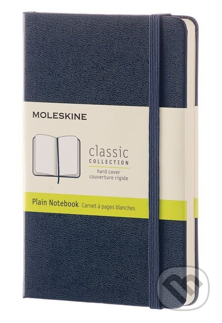 Moleskine zápisník tvrdý čistý modrý S