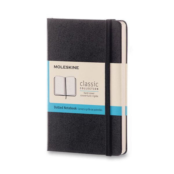 Moleskine zápisník tvrdý tečkovaný černý S