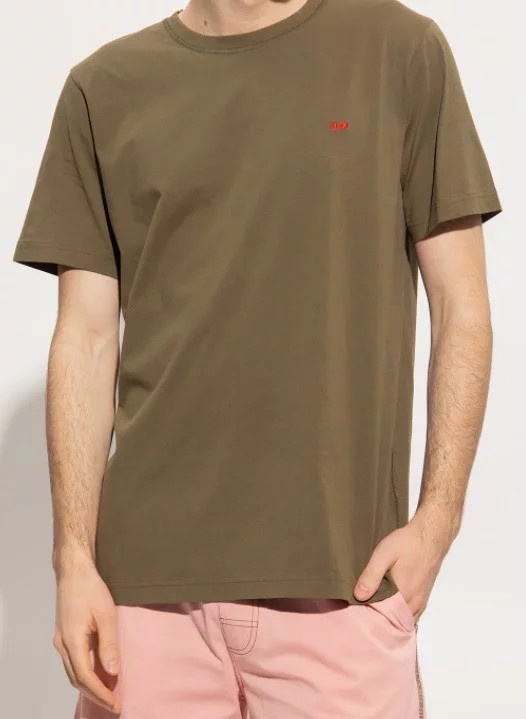 Dámské pyžamo A03893 - 0WCAX růžová/khaki - Diesel L khaki-růžová
