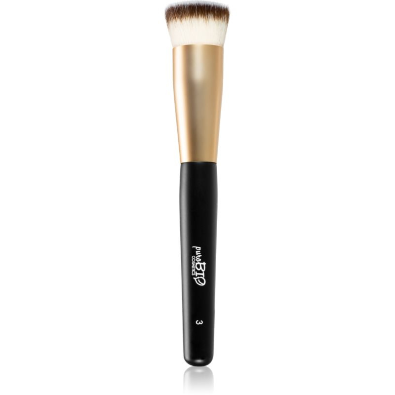 puroBIO cosmetics Štětec na tekutý i sypký make-up 03 1 ks