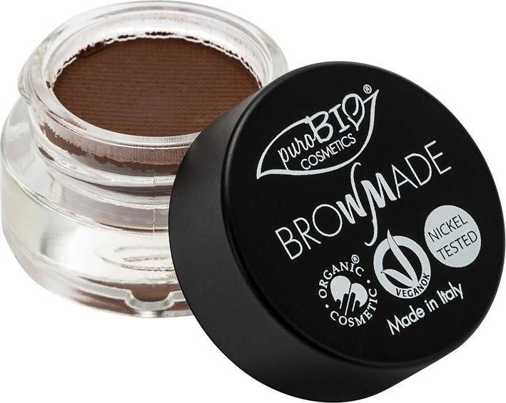 puroBIO cosmetics Browmade, pomáda na obočí 02 warm brown 4 ml