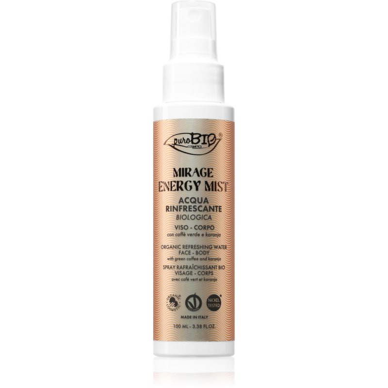 puroBIO Cosmetics Mirage Energy Mist osvěžující tělový sprej pro ženy 100 ml