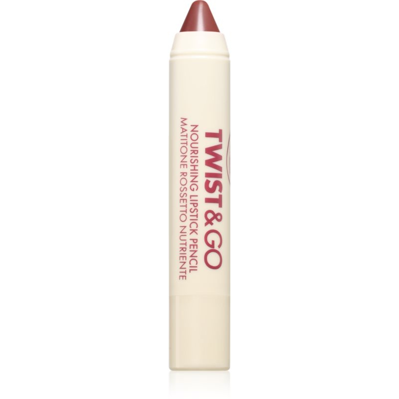 puroBIO Cosmetics Twist&Go vyživující rtěnka v tužce odstín Dark Mauve 2.9 g