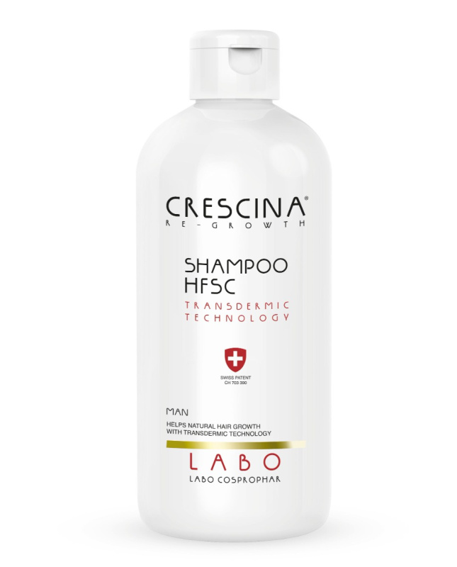 Crescina Transdermic šampon proti řídnutí a padání vlasů pro muže 500 ml