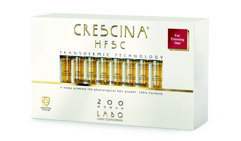 Crescina Transdermic 200 Re-Growth péče pro podporu růstu vlasů pro ženy 20x3,5 ml
