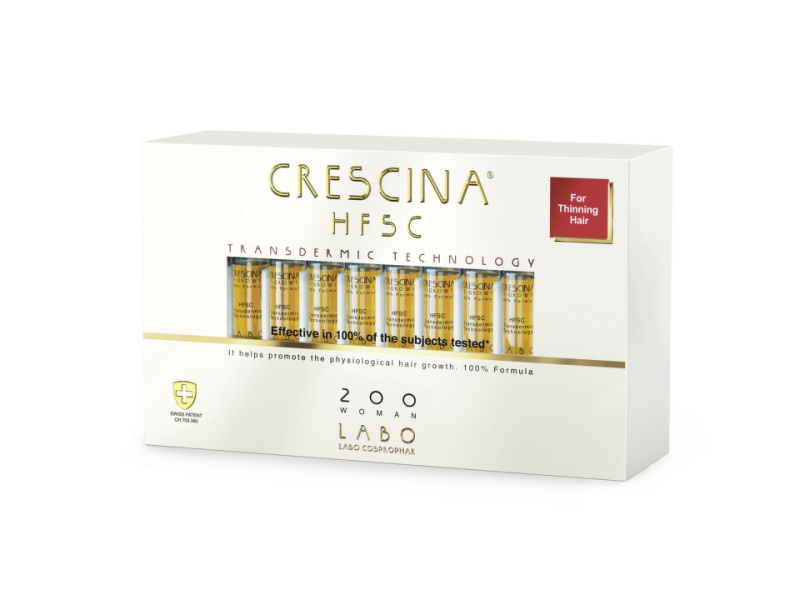 Crescina Transdermic 200 Re-Growth péče pro podporu růstu vlasů pro ženy 20x3,5 ml
