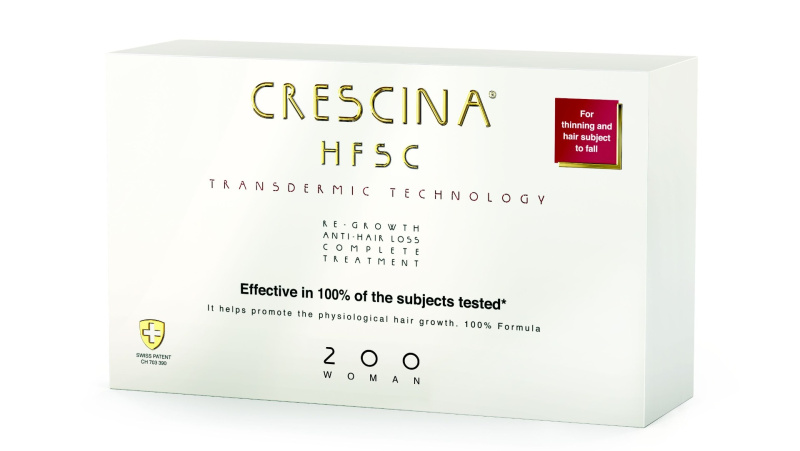 Crescina Transdermic 200 Re-Growth and Anti-Hair Loss péče pro podporu růstu a proti vypadávání vlasů pro ženy 20x3,5 ml