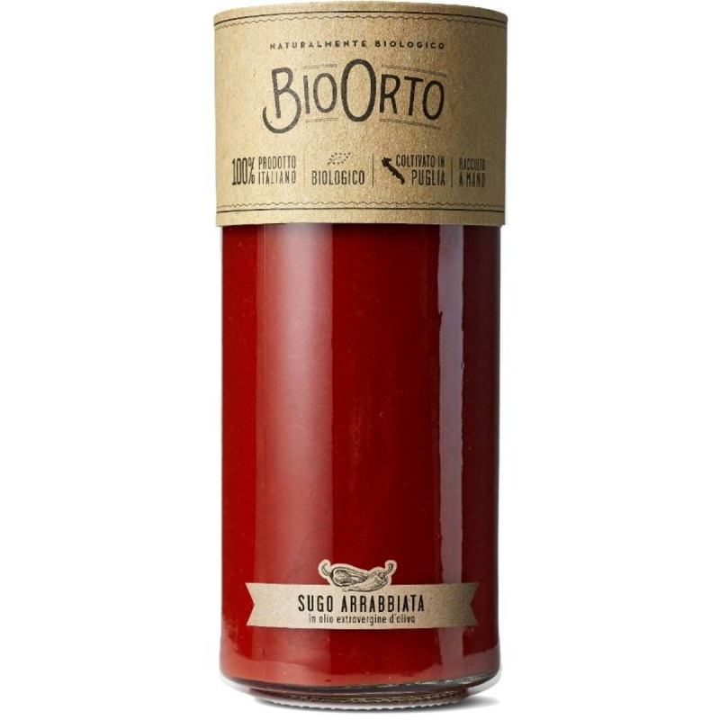 BioOrto BIO Arrabbiata rajčatová omáčka s olivovým olejem