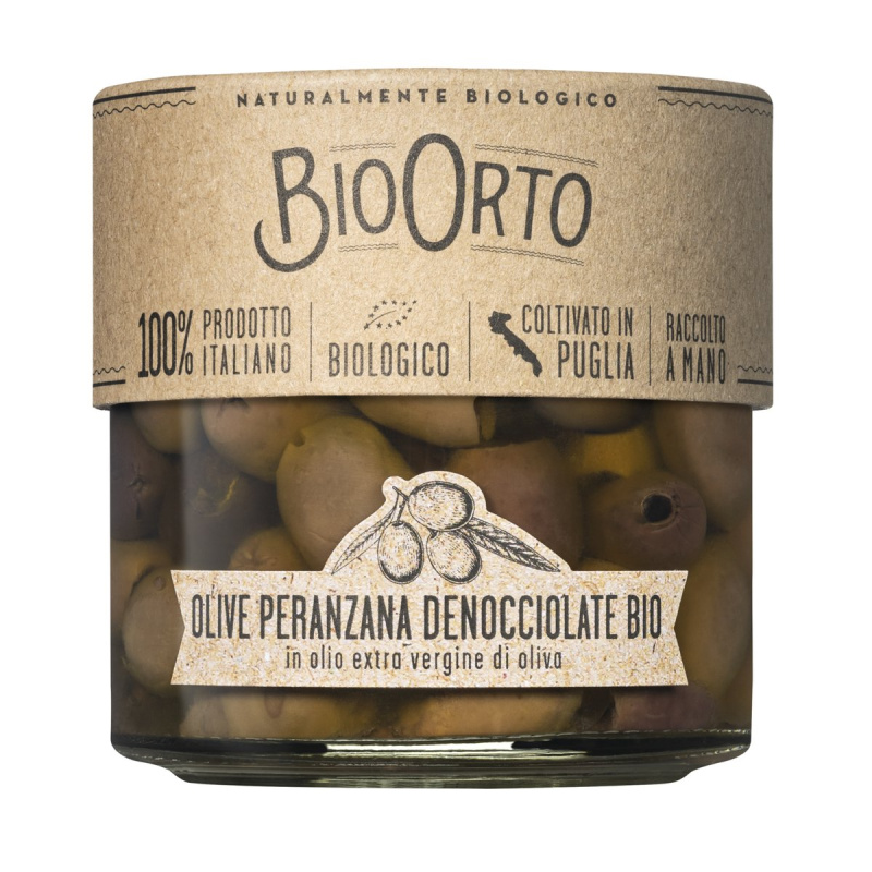 BioOrto BIO Olivy Peranzana v extra panenském olivovém oleji bez pecky