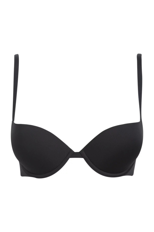 Podprsenka push-up Microfiber 162394 CC203 00020 černá - Emporio Armani černá 80D